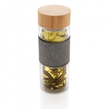 Logotrade promotional product picture of: Impact double wall borosilicate glass bottle